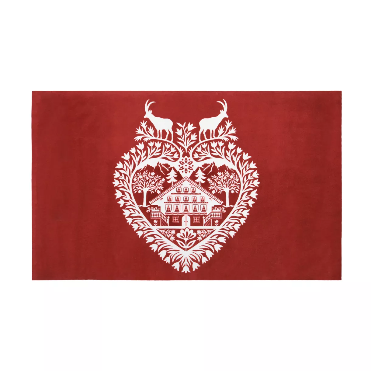 eminza Tapis antidérapant (45 x 75 cm) Ansel Rouge