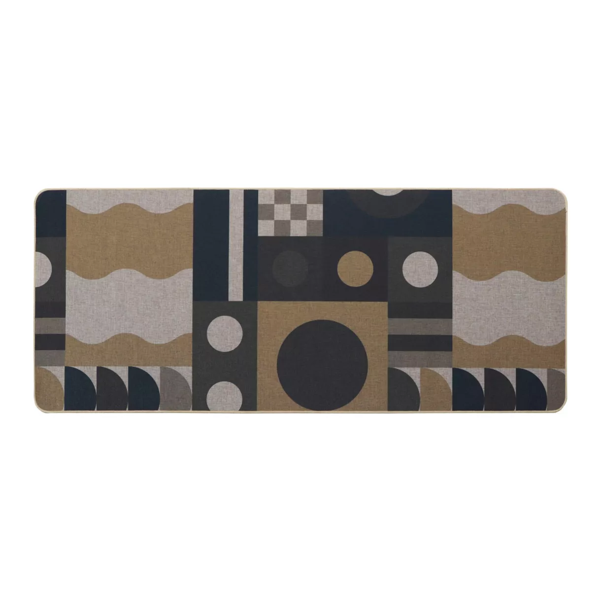eminza Tapis antidérapant (50 x 120 cm) Geo Beige