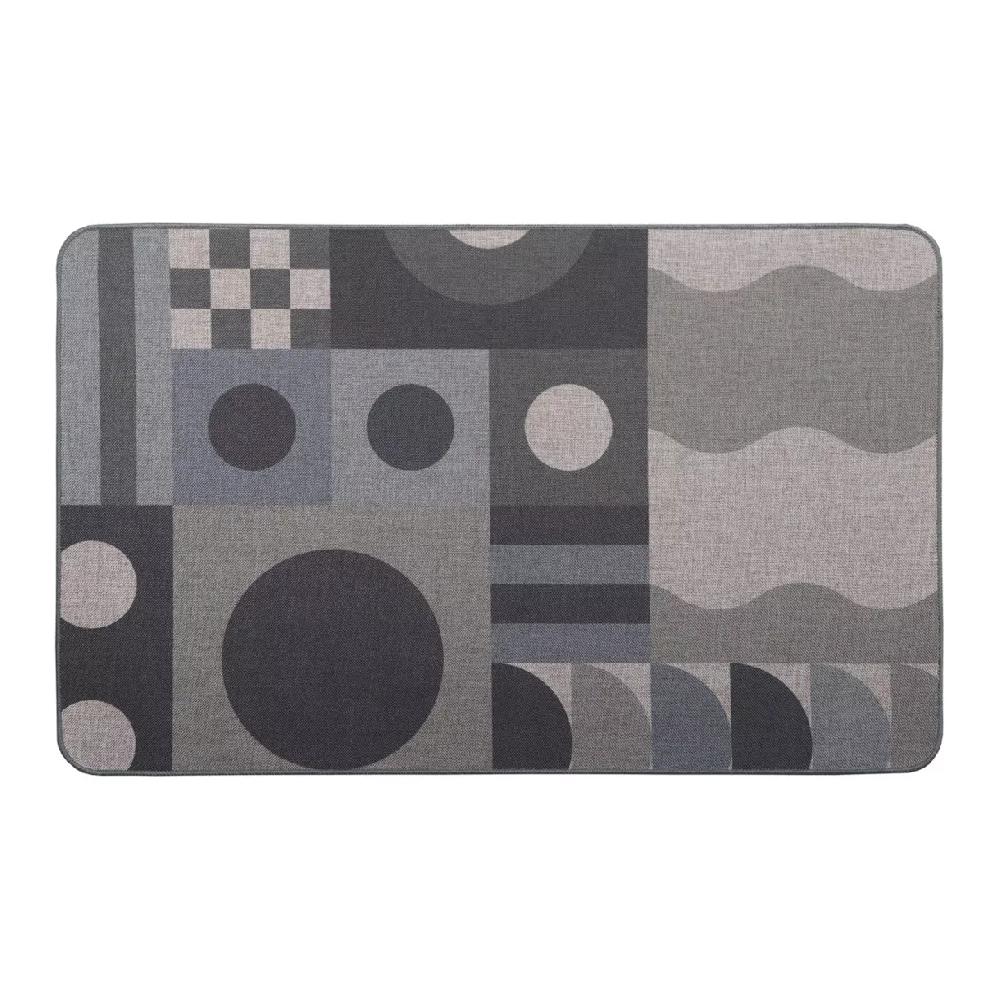 eminza Tapis antidérapant (50 x 80 cm) Geo Gris
