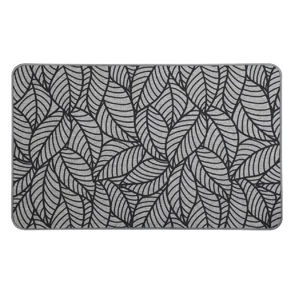 eminza Tapis antidérapant (50 x 80 cm) Jungle Gris