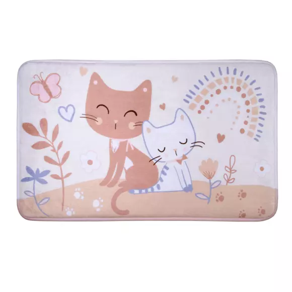 Eminza Tapis Antidérapant (75 Cm) Zoéline Rose