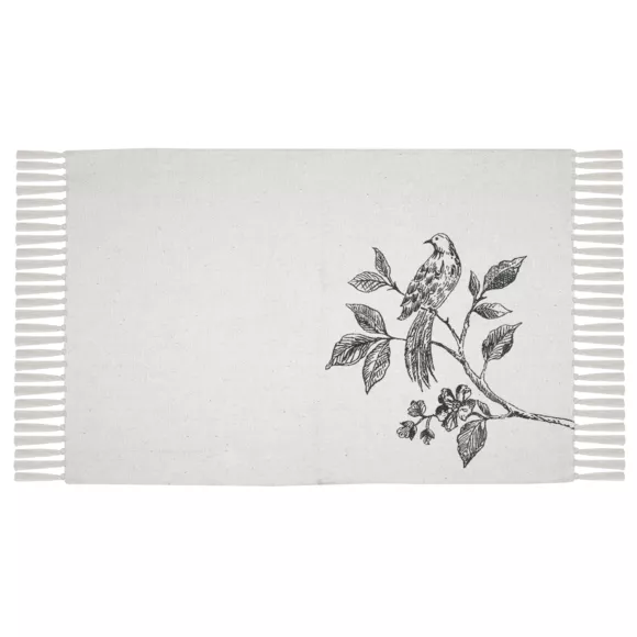 Eminza Tapis Coton (60 X 90 Cm) Clarine Ecru