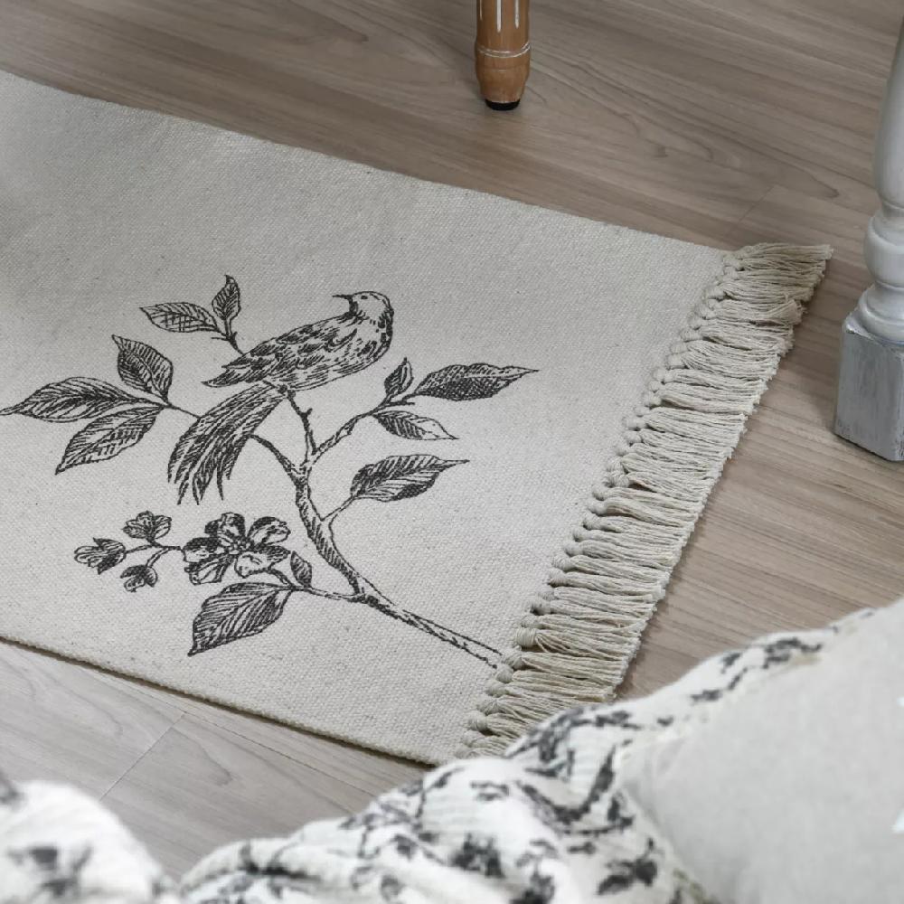 eminza Tapis coton (60 x 90 cm) Clarine Ecru