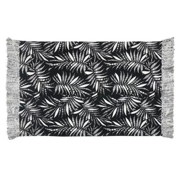 Eminza Tapis Coton (60 X 90 Cm) Ziana Noir