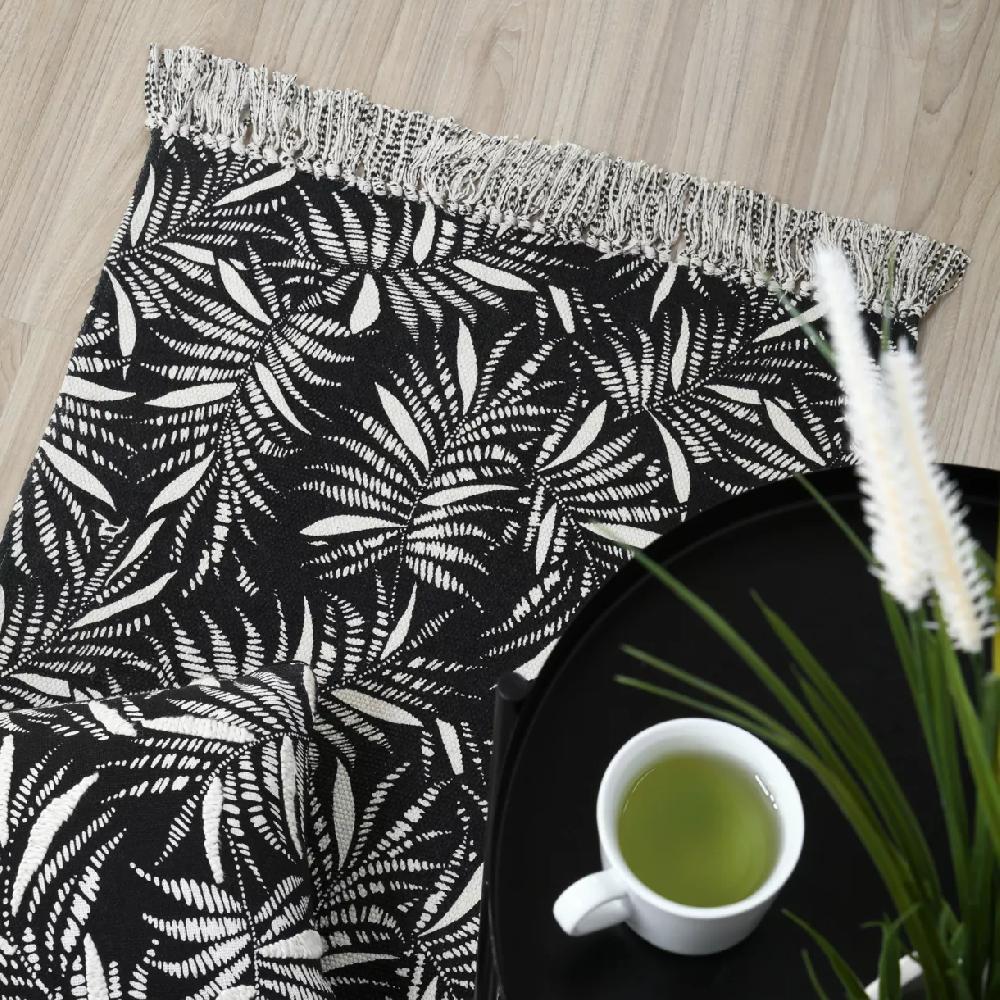eminza Tapis coton (60 x 90 cm) Ziana Noir