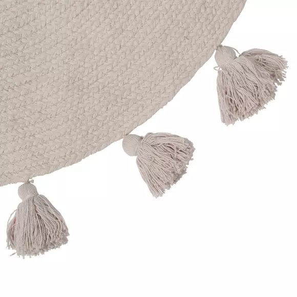 Eminza Tapis Coton Enfant (90 Cm) Lou Gris