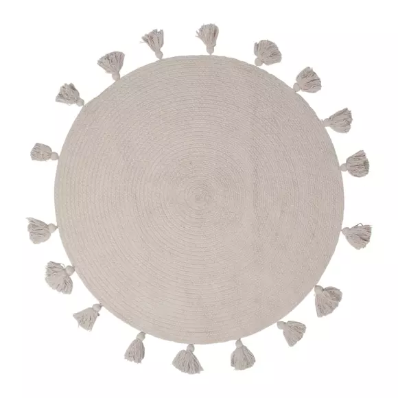 Eminza Tapis Coton Enfant (90 Cm) Lou Gris