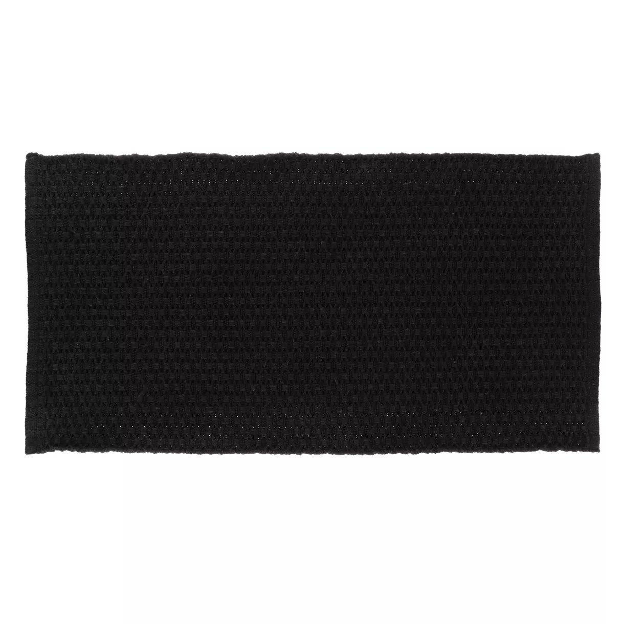 eminza Tapis coton tressé (45 x 90 cm) Rosario Noir