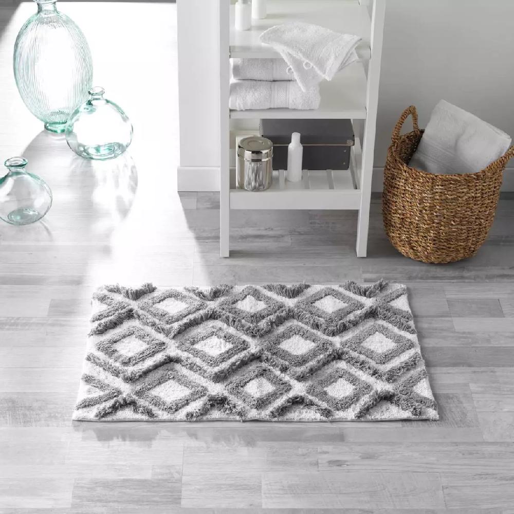 eminza Tapis de bain (80 cm) Ikatis Gris