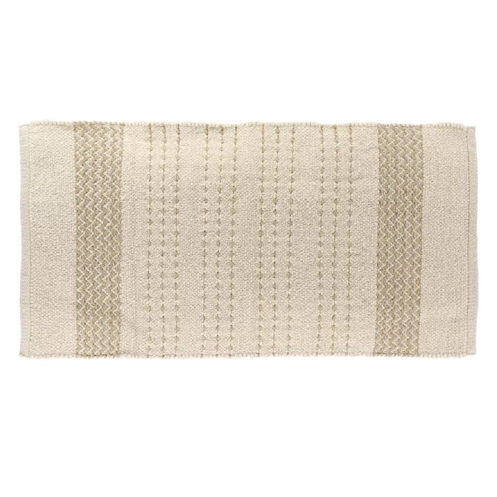 eminza Tapis de bain coton (45 x 90 cm) Cilaos Beige