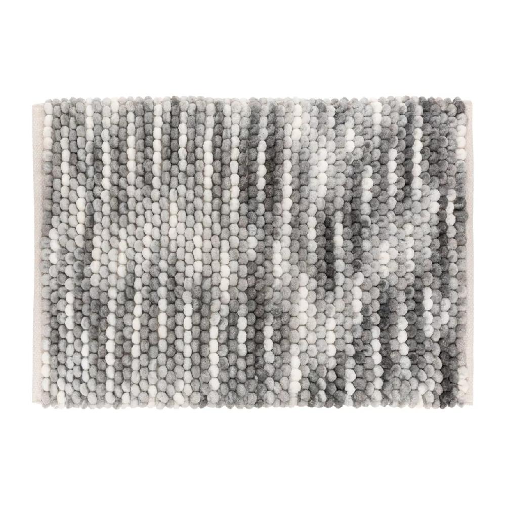 eminza Tapis de bain coton (50 x 75 cm) Bridge Gris