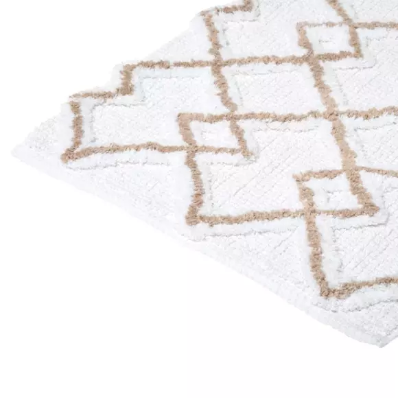Eminza Tapis De Bain Coton (50 X 75 Cm) Ethniq Taupe
