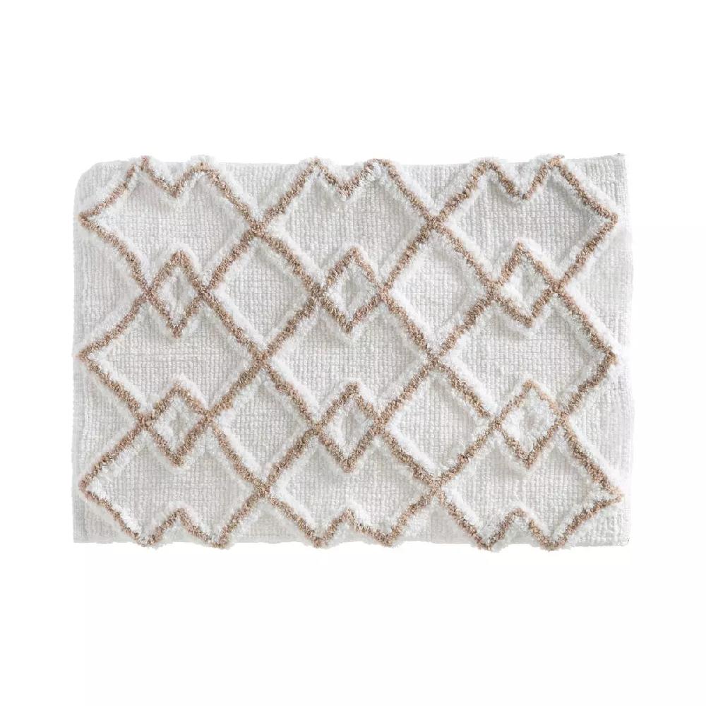 eminza Tapis de bain coton (50 x 75 cm) Ethniq Taupe