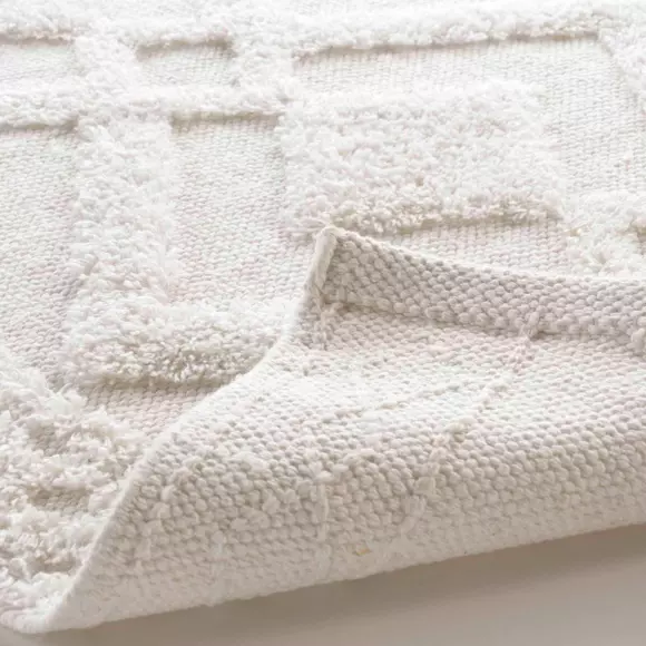 Eminza Tapis De Bain Coton (50 X 80 Cm) Gladis Blanc