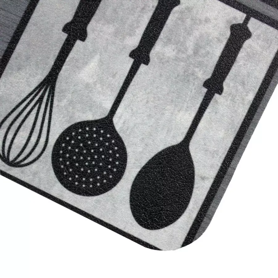 Eminza Tapis De Cuisine (45 X 120 Cm) Rustico Rouge