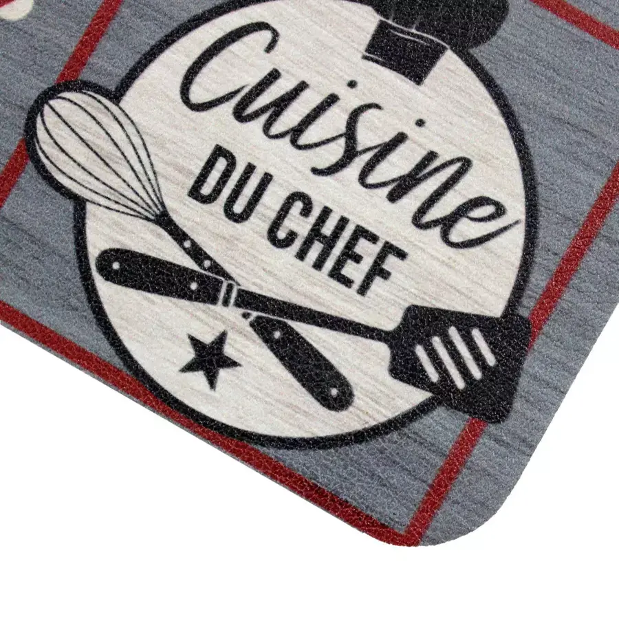 Eminza Tapis De Cuisine (45 X 75 Cm) Rustico Rouge