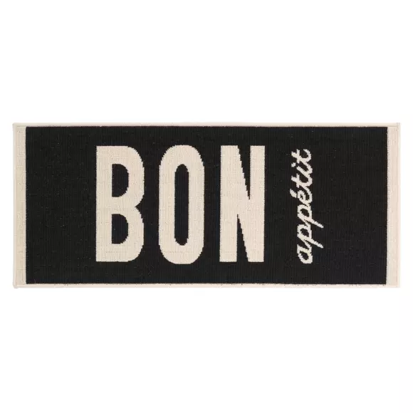 Eminza Tapis De Cuisine (50 X 120 Cm) Appetito Noir