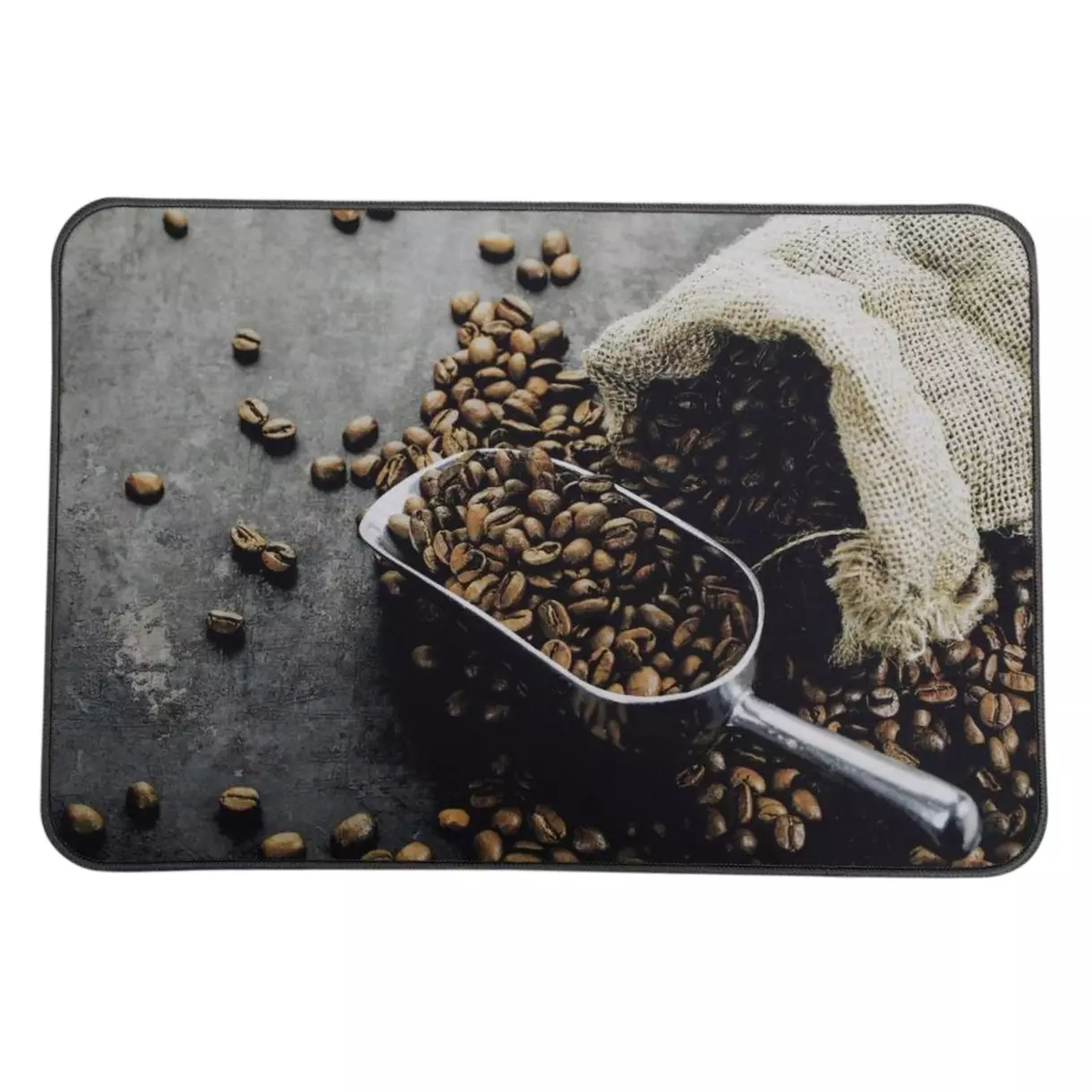 eminza Tapis de cuisine (60 cm) Coffee Time Marron