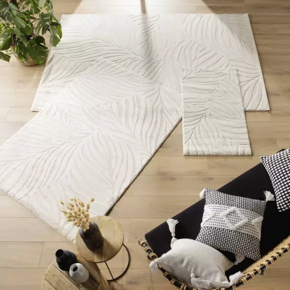 Eminza Tapis De Salon (120 X 170 Cm) Ankara Ecru