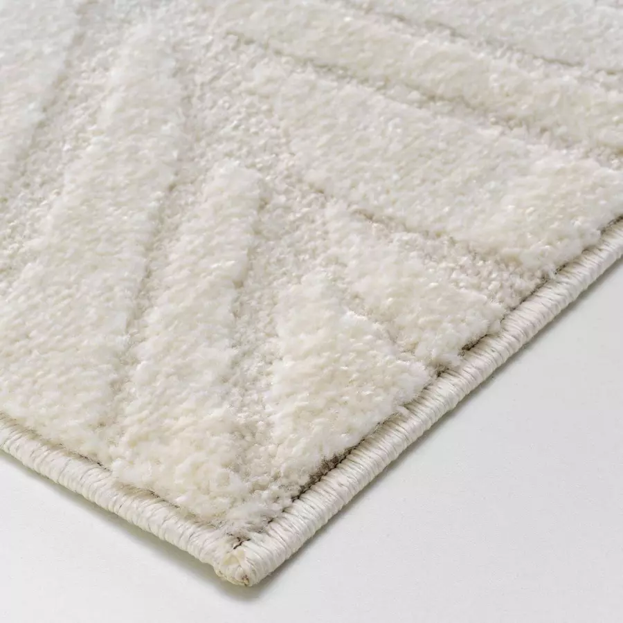 Eminza Tapis De Salon (120 X 170 Cm) Ankara Ecru