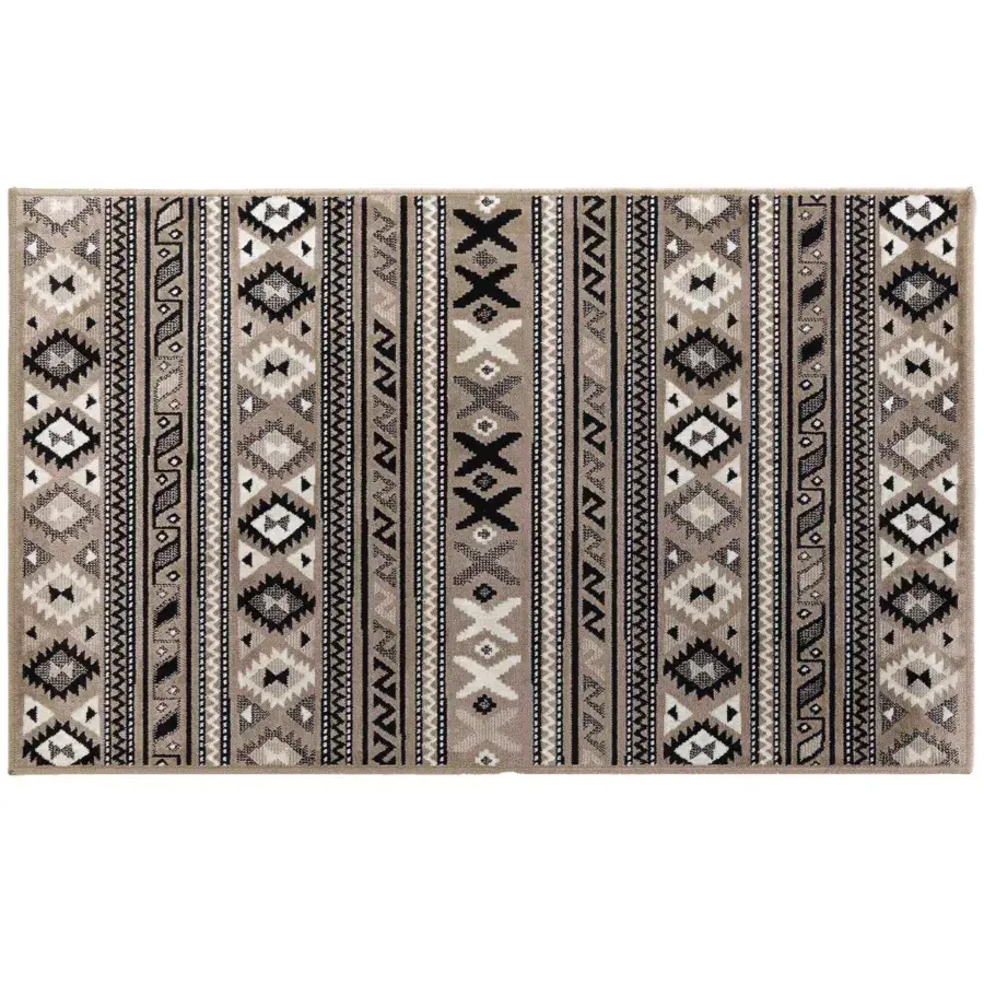 Eminza Tapis De Salon (68 X 110 Cm) Sakari Taupe