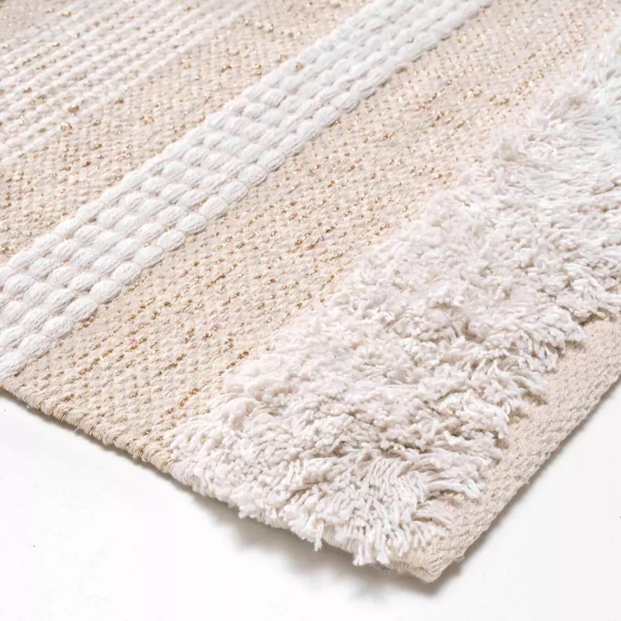 Eminza Tapis De Salon Coton (60 X 90 Cm) Athos Ecru
