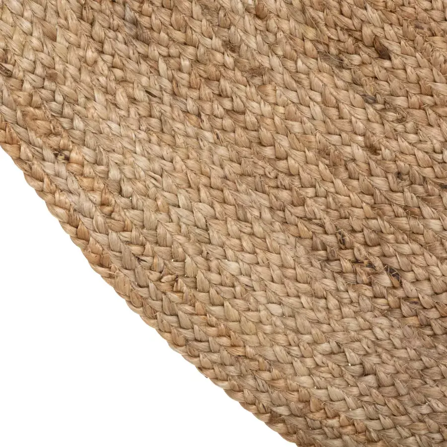 Eminza Tapis De Salon Jute Rond (120 Cm) Gio Beige