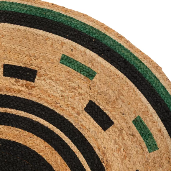 Eminza Tapis De Salon Rond Jute (120 Cm) Mala Beige