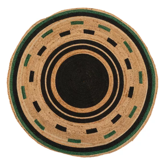 Eminza Tapis De Salon Rond Jute (120 Cm) Mala Beige