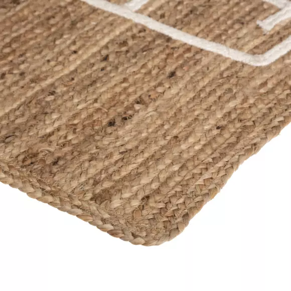 Eminza Tapis Jute Enfant (150 X 80 Cm) Marelle Beige