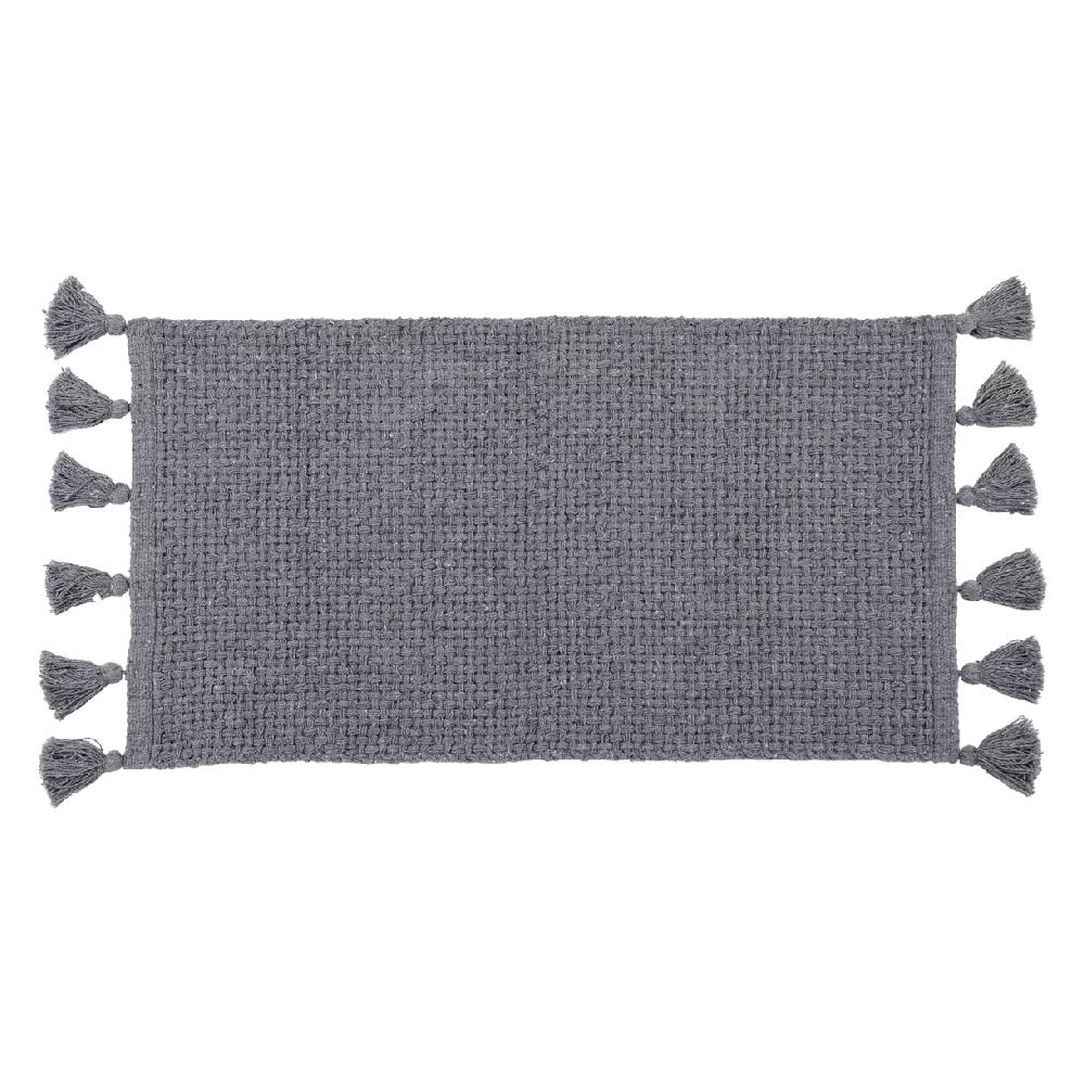 eminza Tapis salon coton (45 x 90 cm) Alba Gris