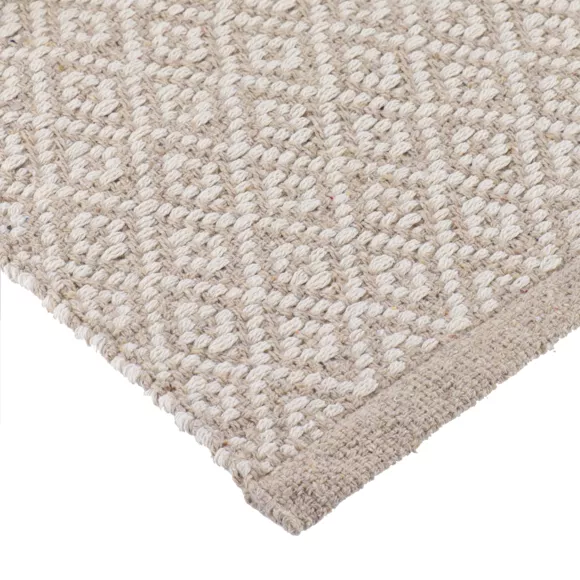 Eminza Tapis Salon Coton (45 X 90 Cm) Alice Beige