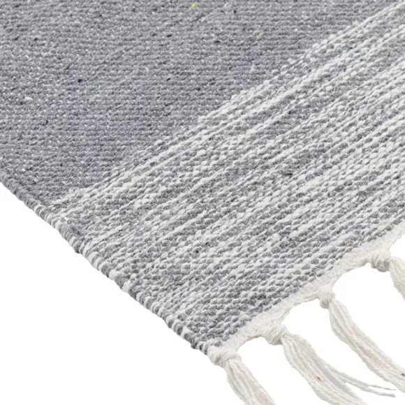 Eminza Tapis Salon Coton (45 X 90 Cm) Ambre Gris