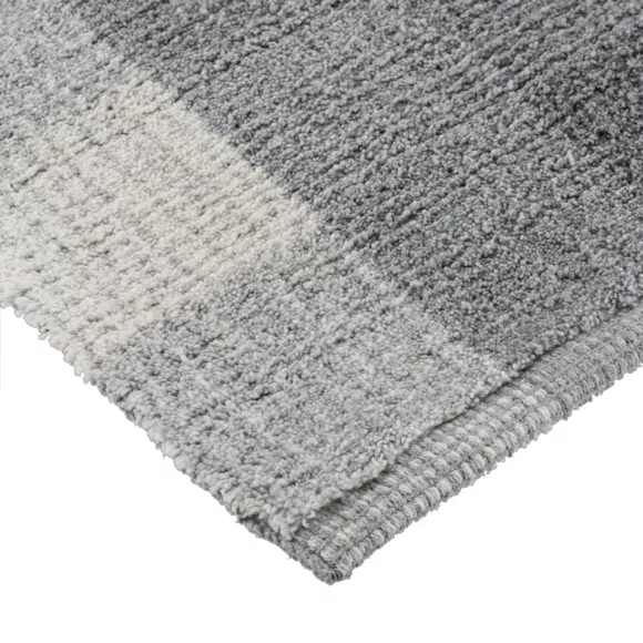 Eminza Tapis Salon Coton (45 X 90 Cm) Louise Gris