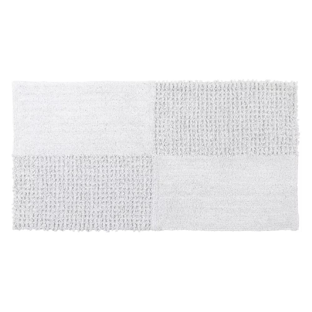 eminza Tapis salon coton (45 x 90 cm) Naël Blanc