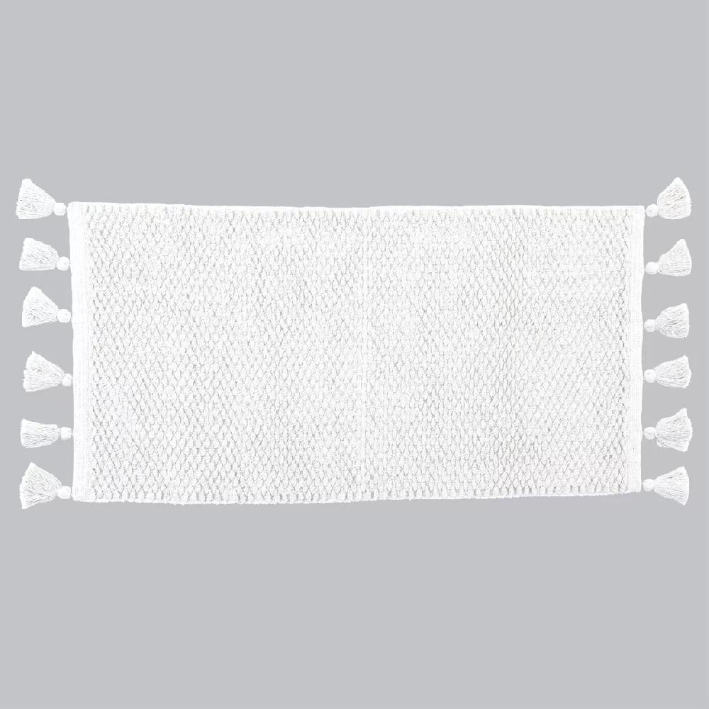eminza Tapis salon coton (45 x 90 cm) Raphaël Blanc