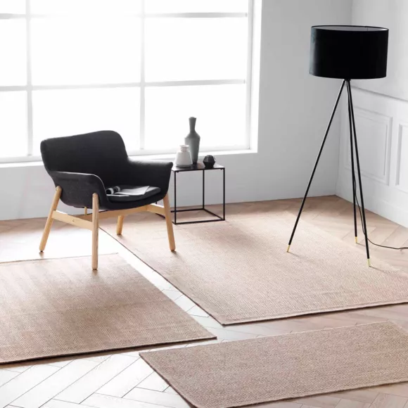 Eminza Tapis Tissé (120 X 170 Cm) Ilem Beige