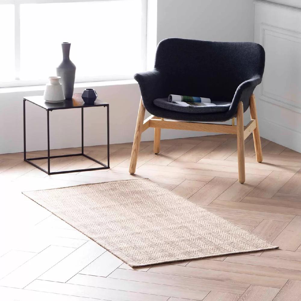 eminza Tapis tissé (80 x 150 cm) Ilem Beige