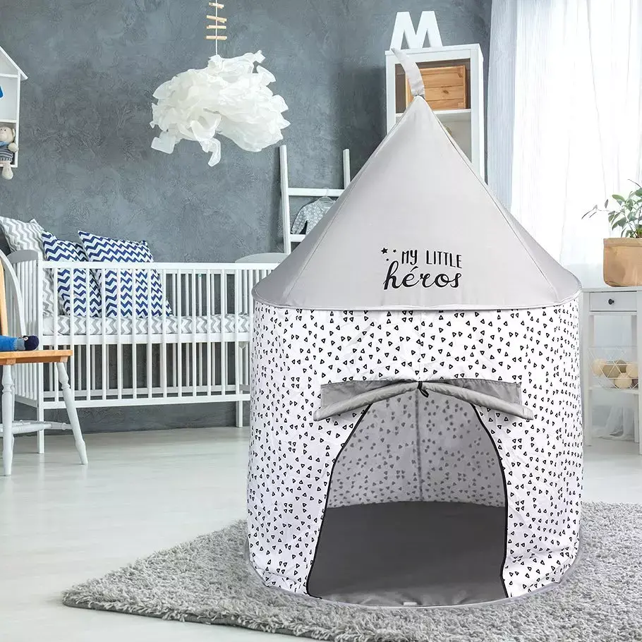 eminza Tente Pop up enfant (H135 cm) Grise