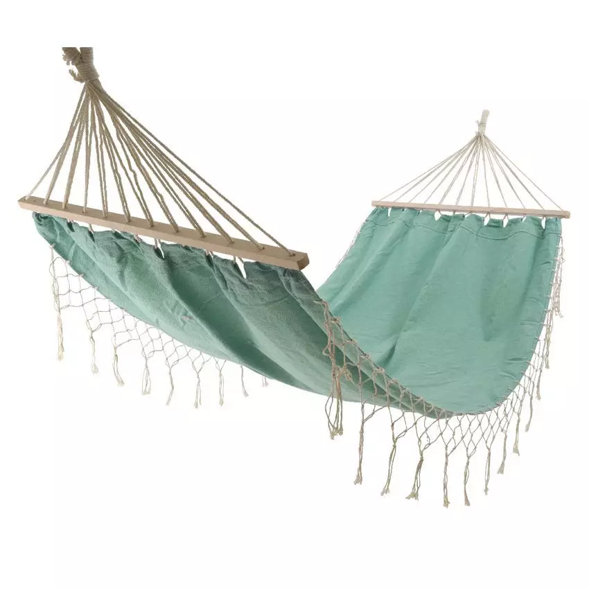 Eminza Toile De Hamac Frangi Bleu Aqua