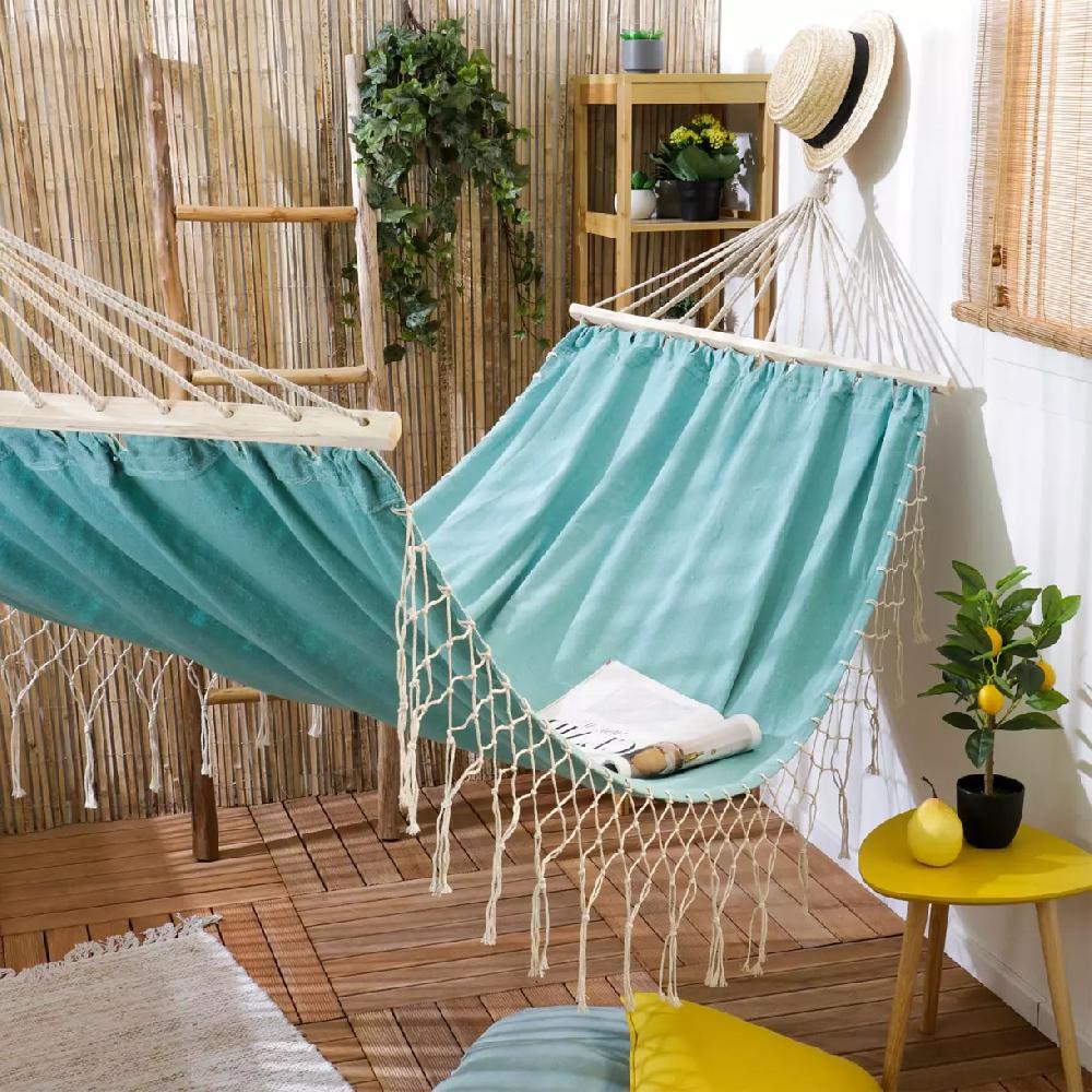 eminza Toile de hamac Frangi Bleu aqua