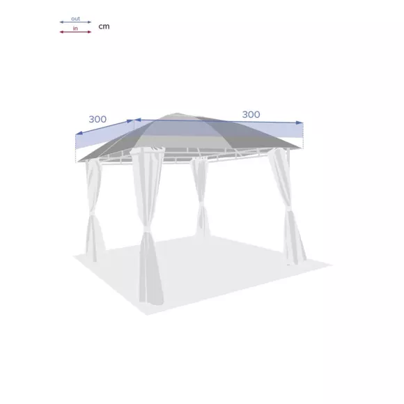 Eminza Toile De Tonnelle (3 X 3 M) Sawara Ivoire