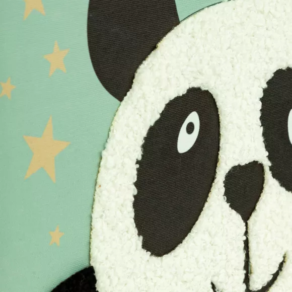 Eminza Toile Murale Enfant (40 X 30 Cm) Panda Vert