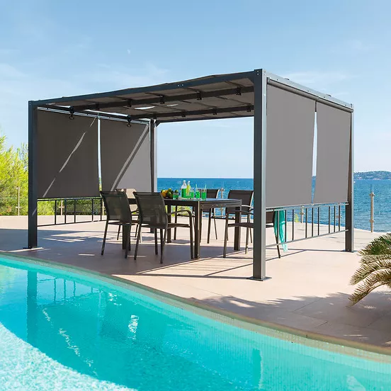 eminza Tonnelle Moai (4 x 3 m) - Ardoise