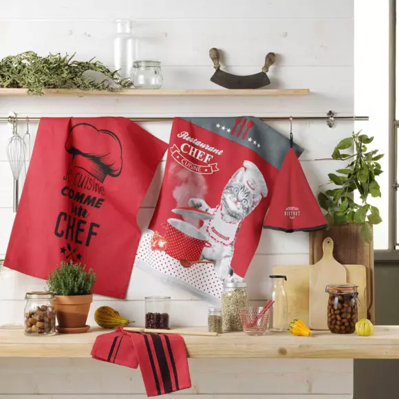 Eminza Torchon (70 Cm) Comptoir Rouge