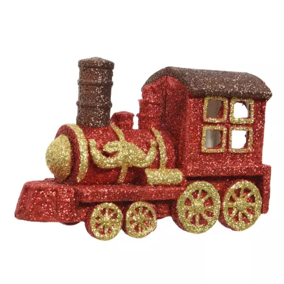 Eminza Train De Noël (H7 50 Cm) Rouge