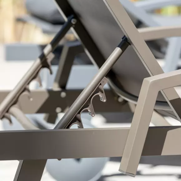 Eminza Transat En Aluminium Pirae Taupe