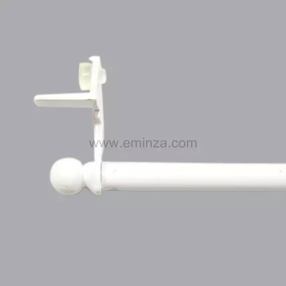 Eminza Tringle Extensible Fix'vit (50 à 80 Cm) Blanc