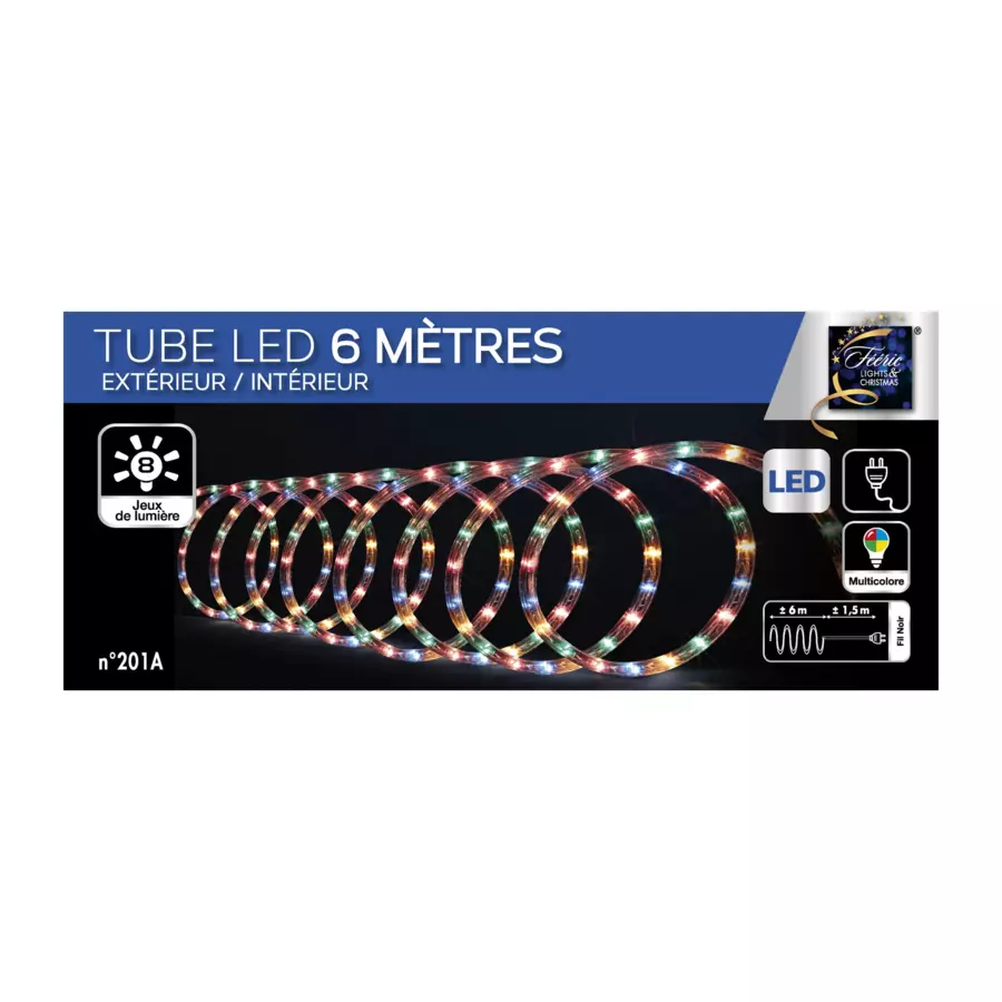 Eminza Tube Lumineux 108 LED (6 M) Multicolore