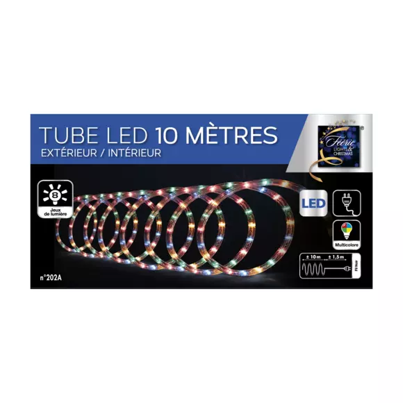 Eminza Tube Lumineux 180 LED (10 M) Multicolore